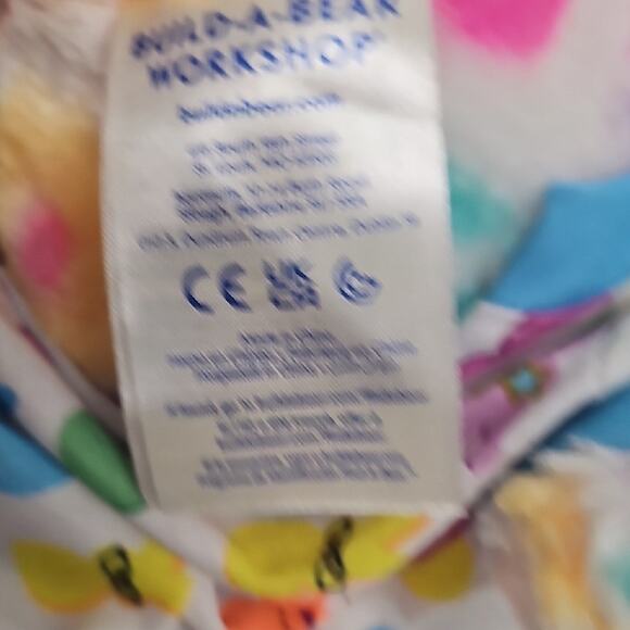 Build-a-Bear 2022 Floral Plush Bunny Original BAB Bunny Peeps Pajamas 16" - Picture 10 of 12